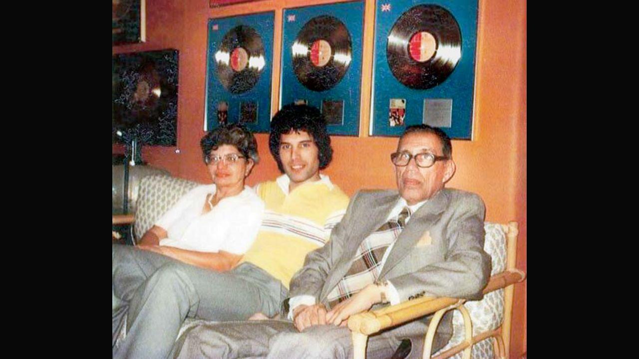 Farrokh Bulsara, popularly known as Freddie Mercury, was the frontman of the iconic English rock band Queen. He was born on September 5, 1946 in Tanzania to Bomi and Jer Bulsara, who were a part of the Parsi community and whose origins come from Bulsar (present day Valsad) in Gujarat. In this photo, Freddie Mercury (centre) with his mum Jer and dad Bomi Bulsara. Pic courtesy/File pic/Freddie mercury: The great pretender, a life in pictures