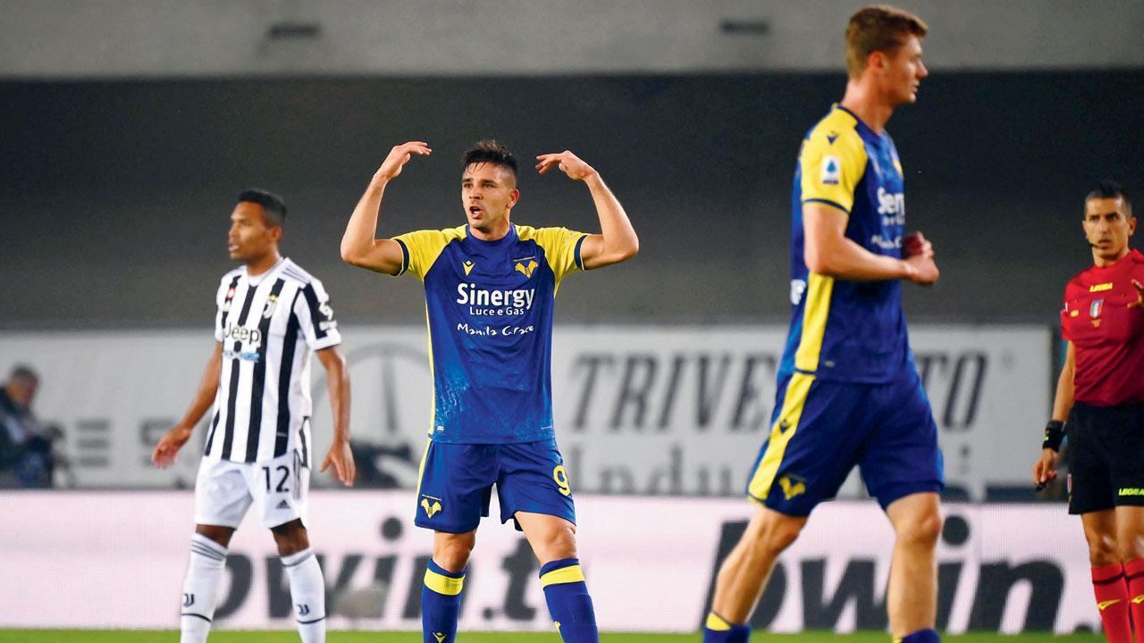 Atletico boss Simeone’s son scores in Verona’s 2-1 win over Juventus