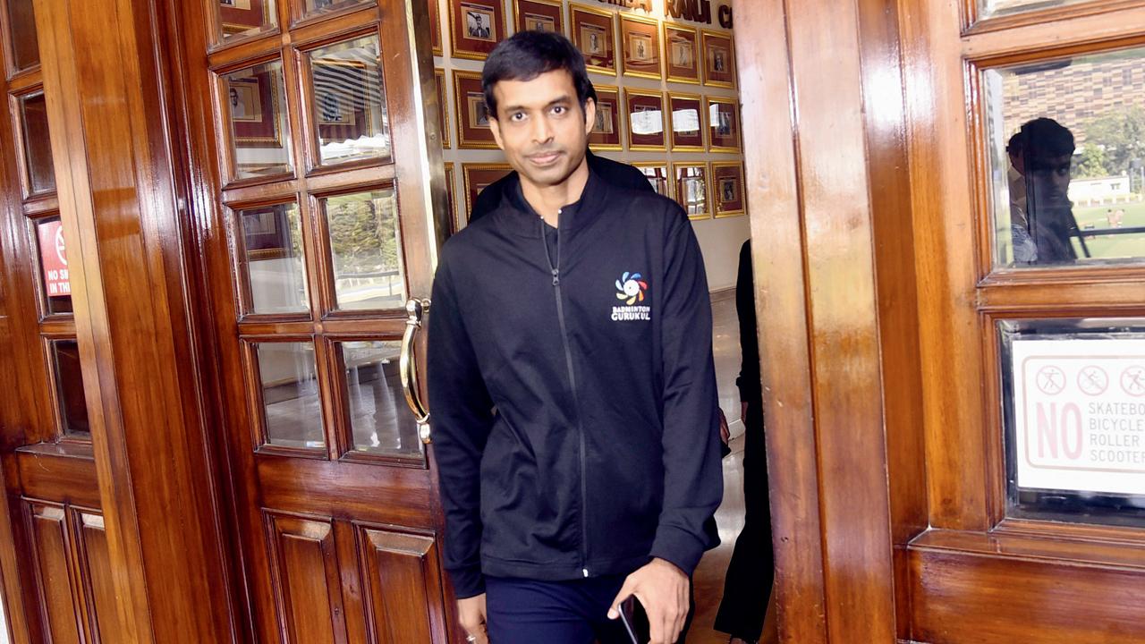Gopichand during the official launch of Badminton Gurukul at MCA, BKC in Mumbai in 2019