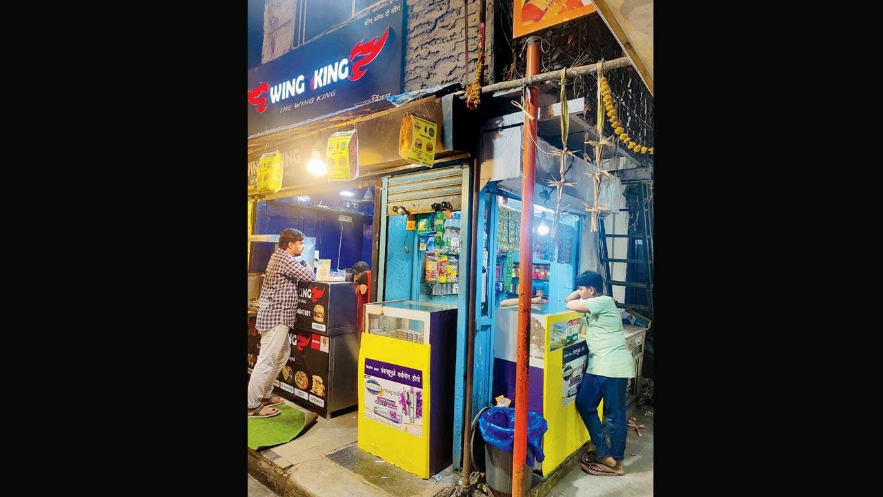 The paanshop at the ground floor of the Sayyeds’ residence