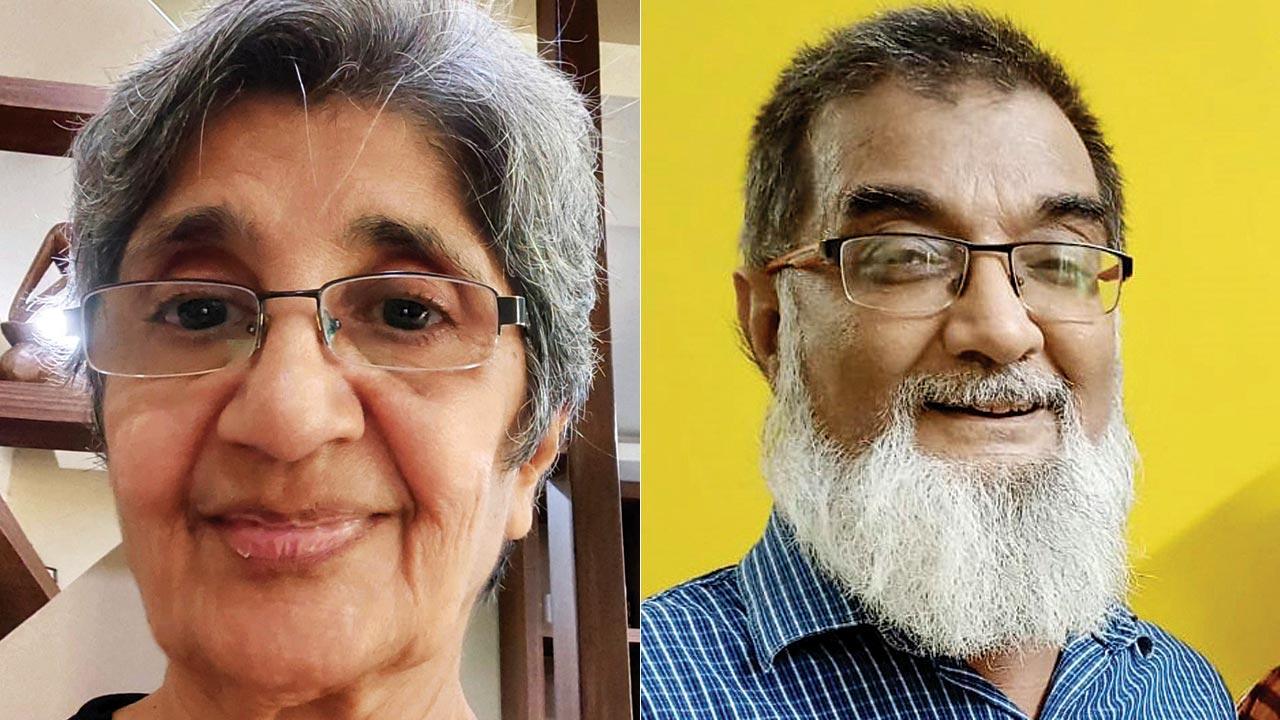Dr Maya Valecha; (right) Journalist-author Ziya Us Salam says his wife decided against taking the second dose, due to the initial lack of clarity by the government as to when those infected by COVID should be taking the vaccine