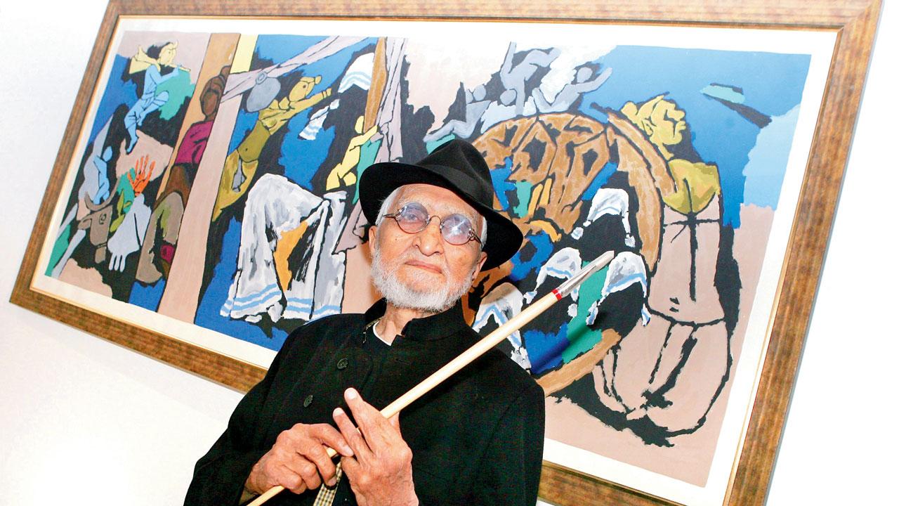MF Hussain. Pics/Getty Images