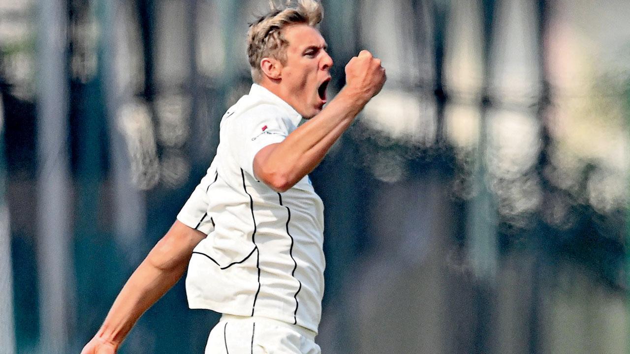 Kyle Jamieson: India fractionally ahead