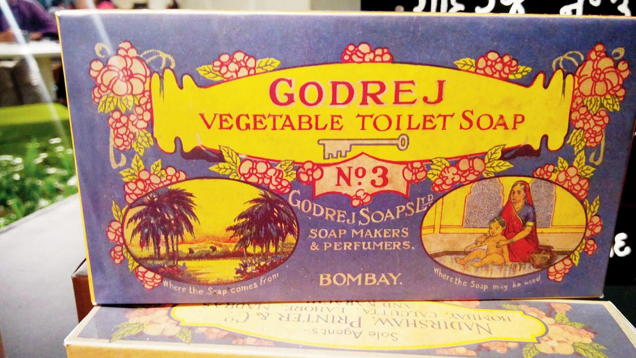  In 1916, Ardeshir Godrej experimented with the idea of making toilet soaps from vegetable oils instead of animal fat as was the accepted practice in most countries since the beginning of soap manufacture. This picture was taken by the author at the centennial exhibition of Godrej Soaps in 2019 at Vikhroli
