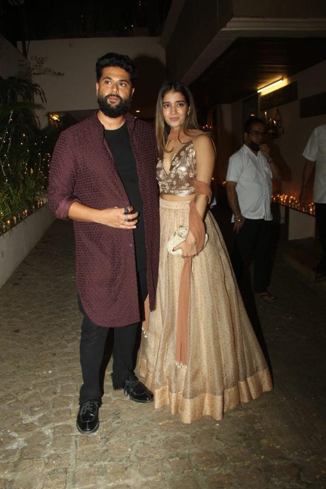 Fashion designers Kunal Rawal and Arpita Mehta were also snapped at Anil Kapoor`s Diwali bash in the city.