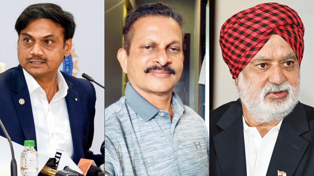 MSK Prasad, Lalchand Rajput and Balvinder Sandhu