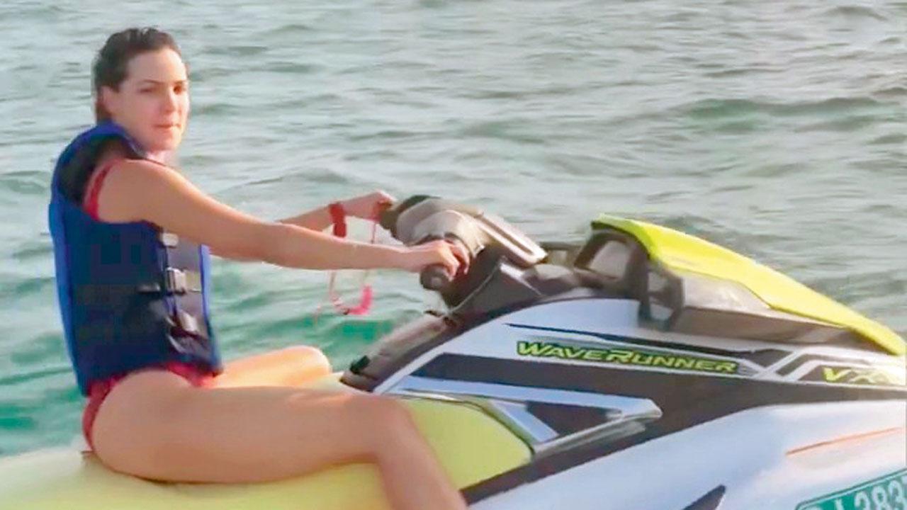 Natasa is a jet ski lover