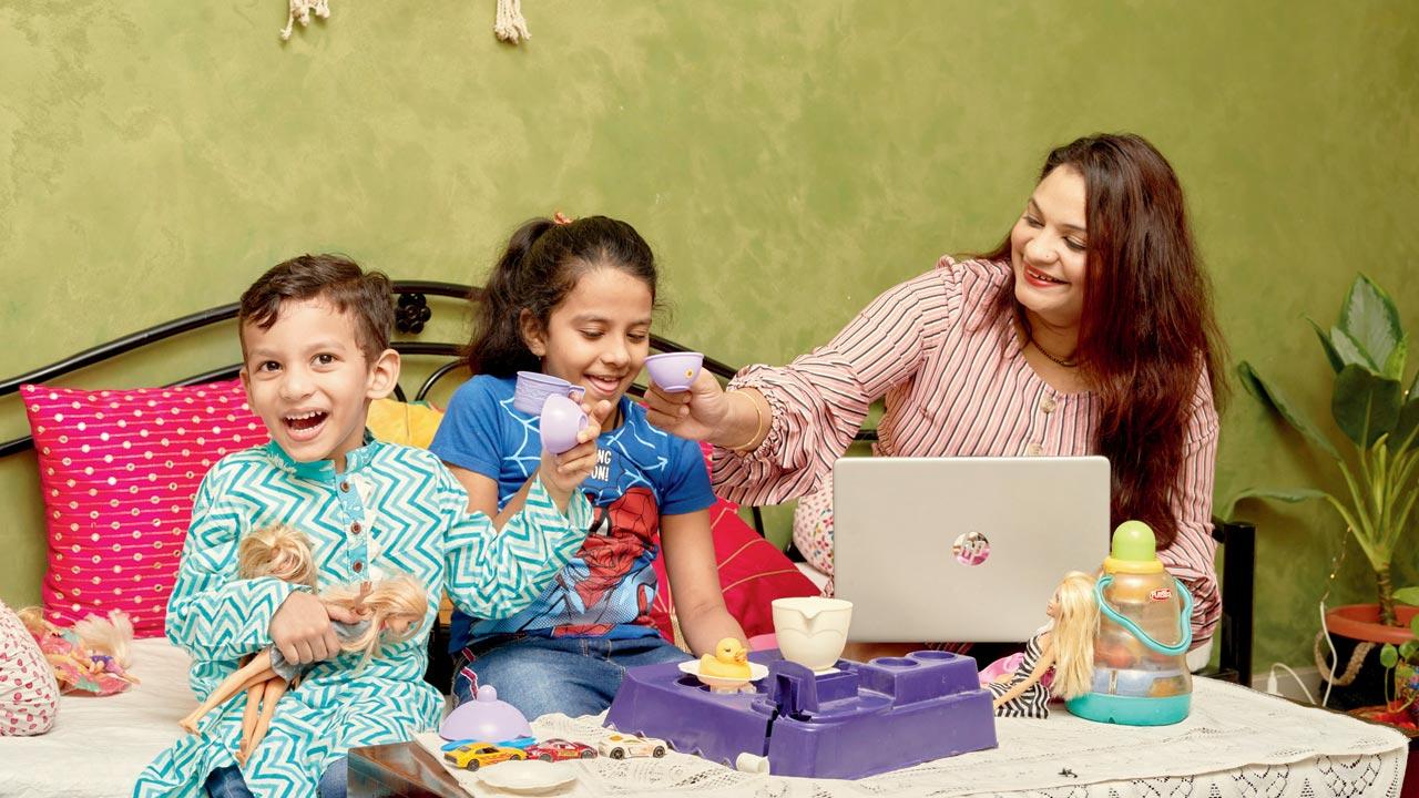 Rakhi Parsai has dressed her children Ira, 8, and Ivaan, 3, in gender neutral clothing since they were little, believing in letting them explore their individuality. While Ira’s idea of fashion has been comfort which she finds in hosiery pyjamas, and clothes with superhero prints, and not things generally associated with girls her age like clothes with sequins, shararas and lehenges, Ivaan has been attracted to reds, pinks and oranges, rather than blues and greys. “With toys too, my daughter likes to play with cars and my son with kitchen sets,” says Parsai. Pic/Akhil Raj, Cultmedia