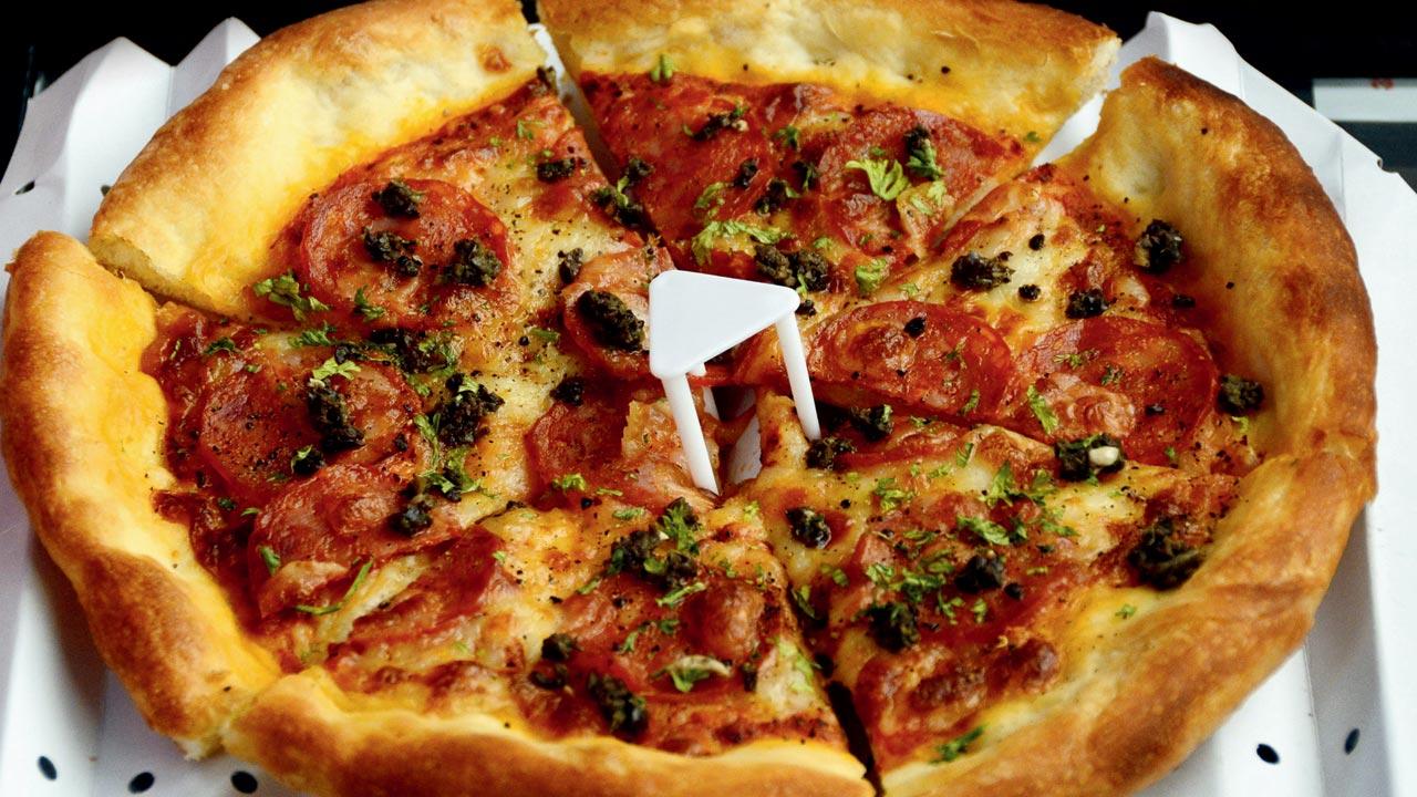 OP signature pepperoni pizza