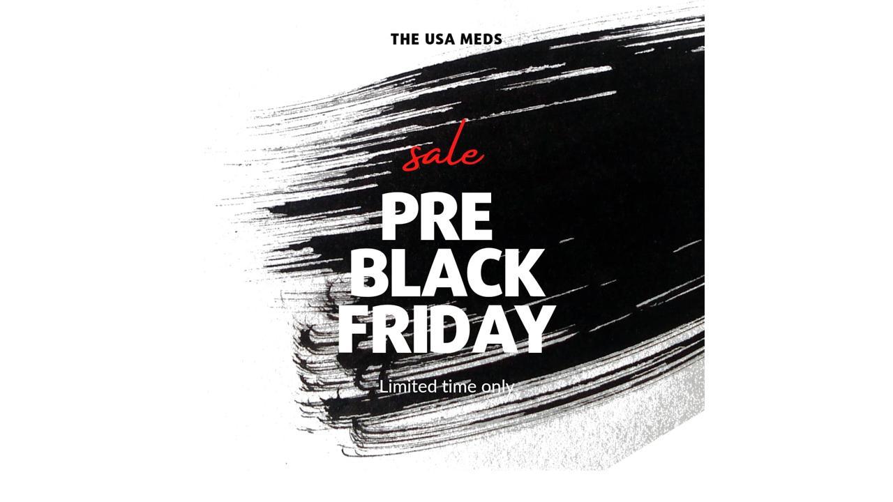 Get Up to 77% Discount on Generic Meds With The USA Meds Pre-Black Friday Sale! 