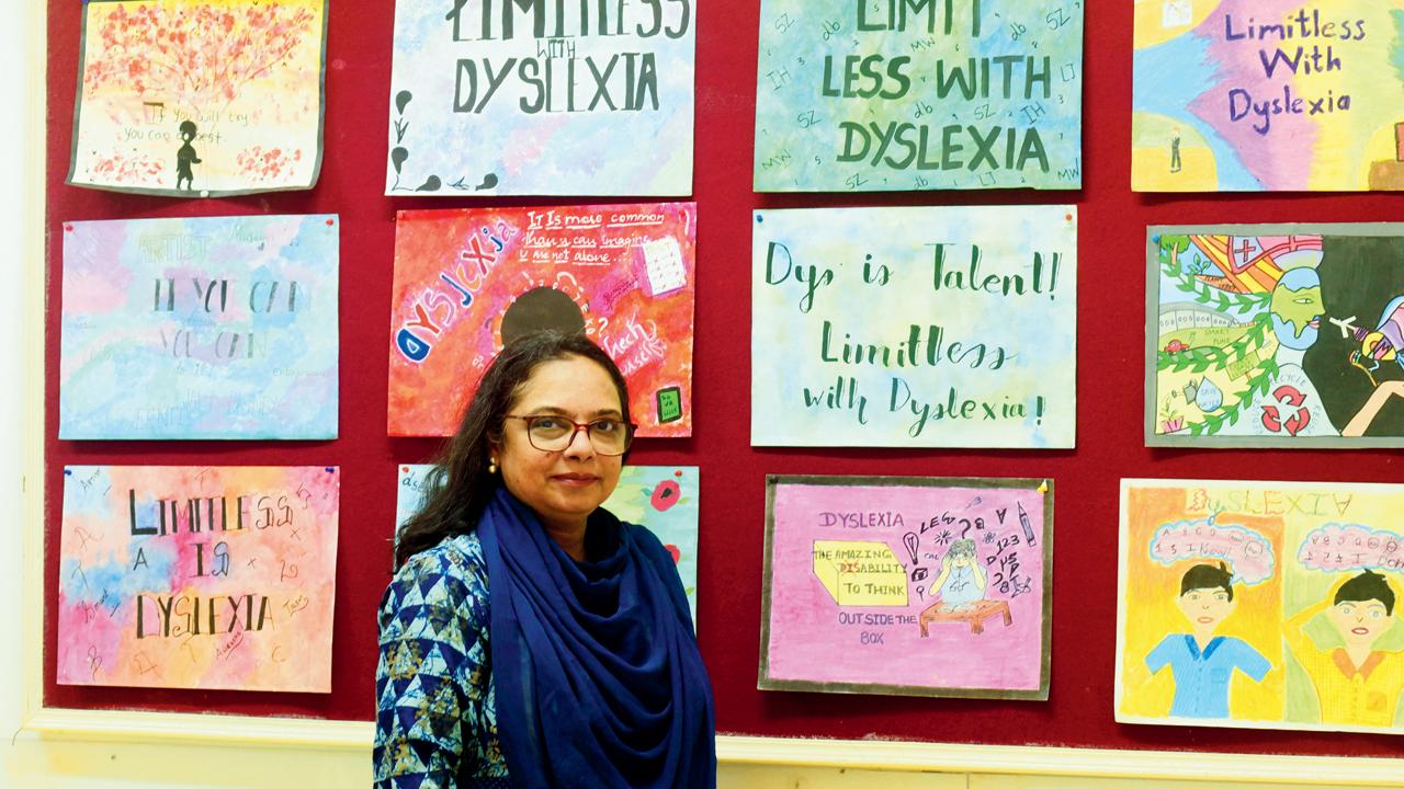 Masarrat Khan at the Maharashtra Dyslexia association in Dadar. She says India’s New Education Policy (NEP) which seeks to address all such forms of marginalisation in education, will help improving access to education and creating an inclusive society. Pic/Atul Kamble