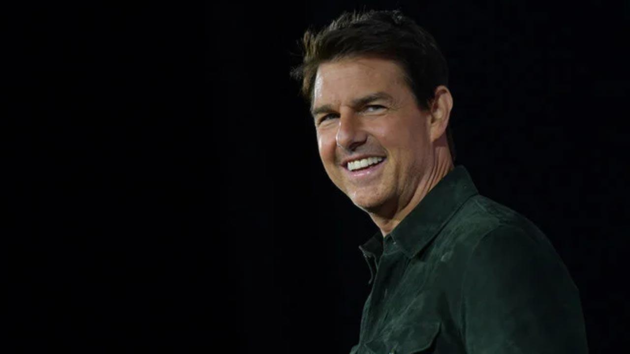 Tom Cruise dangles from airplane wing while filming for his action drama 'Mission: Impossible 8'