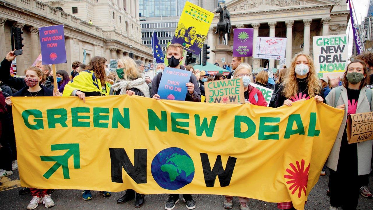 Protests mark COP26’s 1-week completion