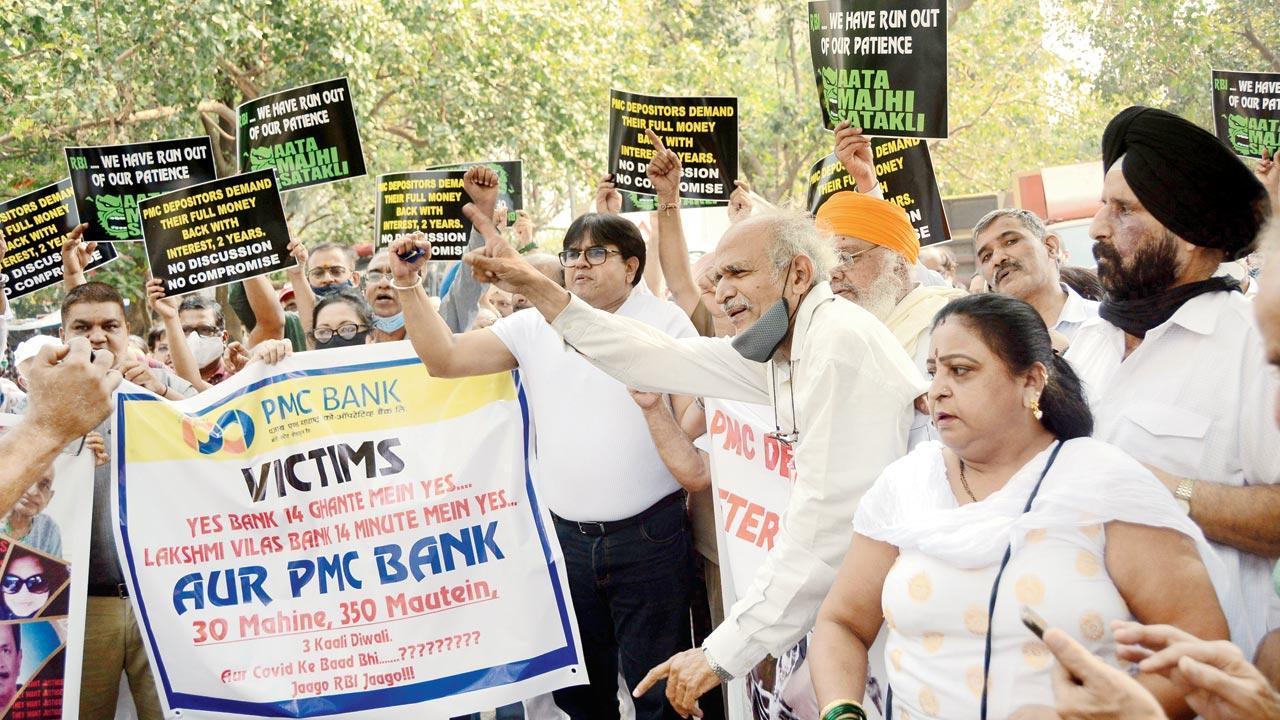 We are begging for our money: Punjab and Maharashtra Co-Operative Bank depositors protest outside RBI