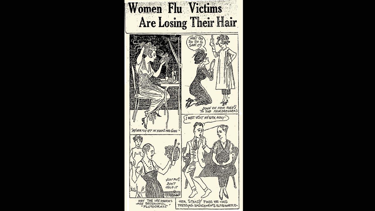  Comics were put to use to create awareness around the 1918 influenza pandemic, known as the Spanish Flu