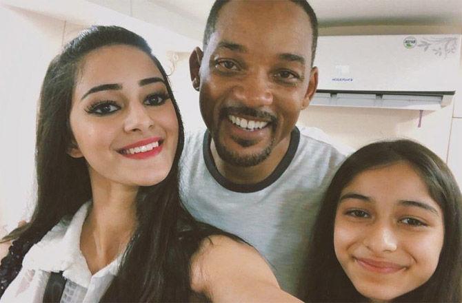 Ananya, who already found social media popularity even before the trailer of her debut film came out, thanked the paparazzi and said, 'I want to thank all the photographers. You all have been so kind to us, so warm to us. We waited for a day like this where we can see how you all are reacting to our trailer'