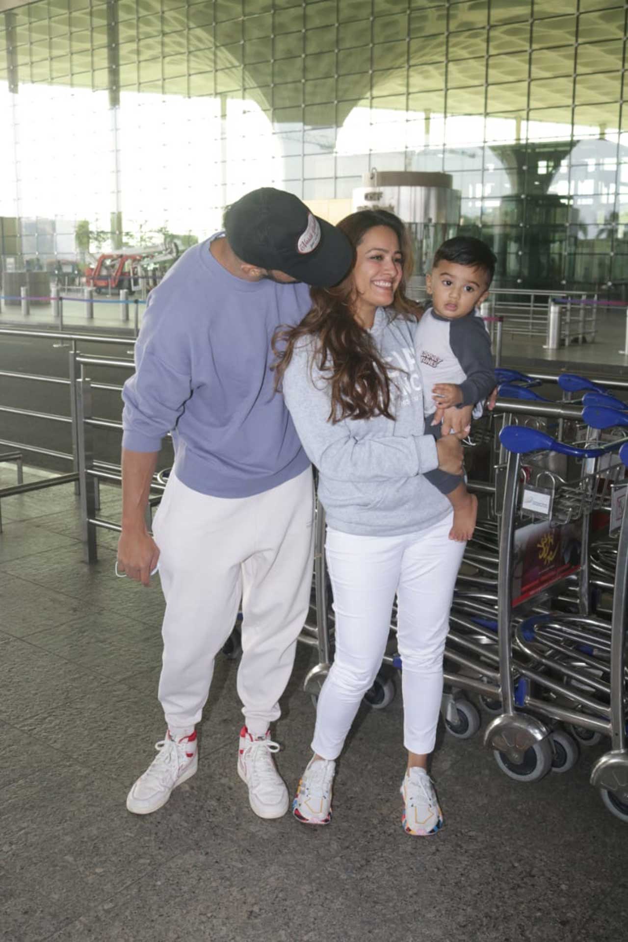In February this year, Anita Hassanandani and husband Rohit Reddy announced the arrival of their bundle of joy Aaravv. Since then, the couple has been sharing adorable pictures and videos of the toddler on social media, making him a familiar face among their fans and followers.   