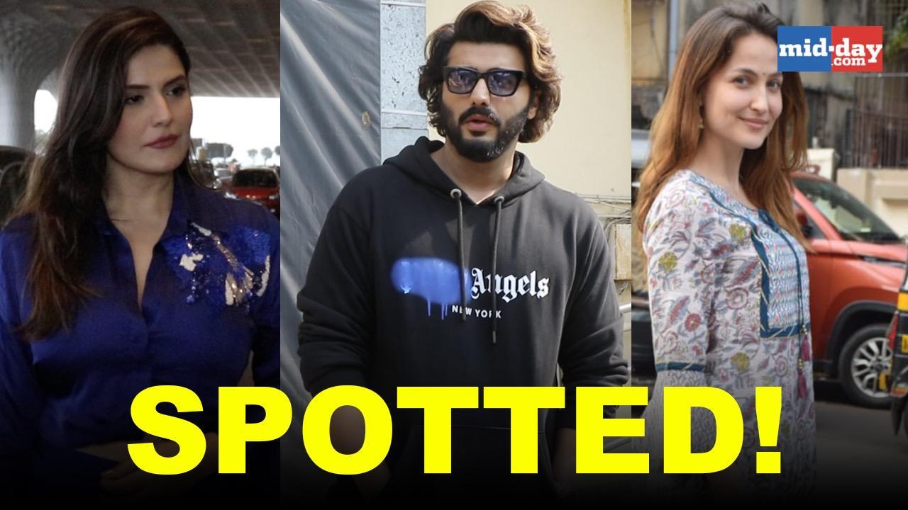 Spotted: Arjun Kapoor, Elli AvrRam, Zareen and others on the streets of Mumbai