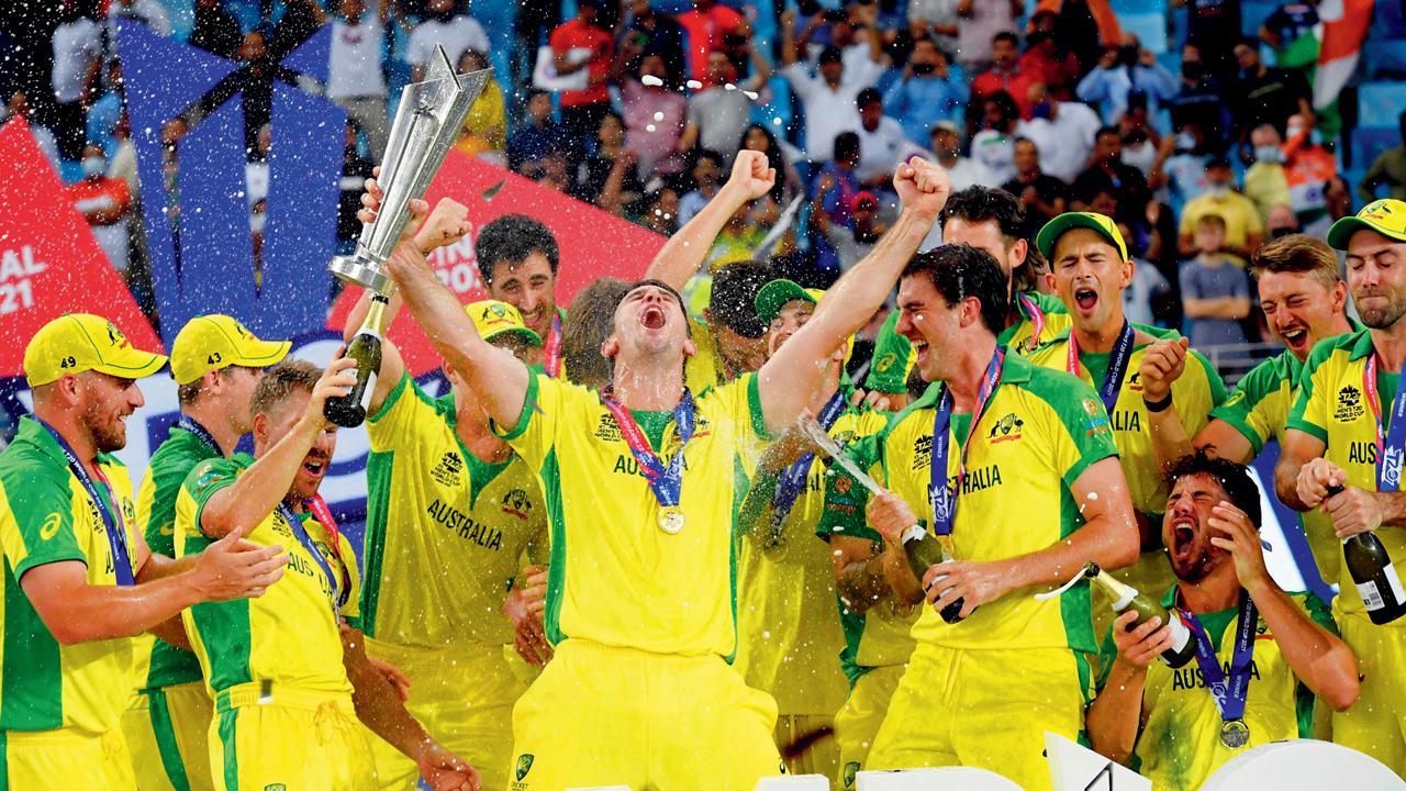 T20 World Cup final: Dewtifully put by Aaron Finch!