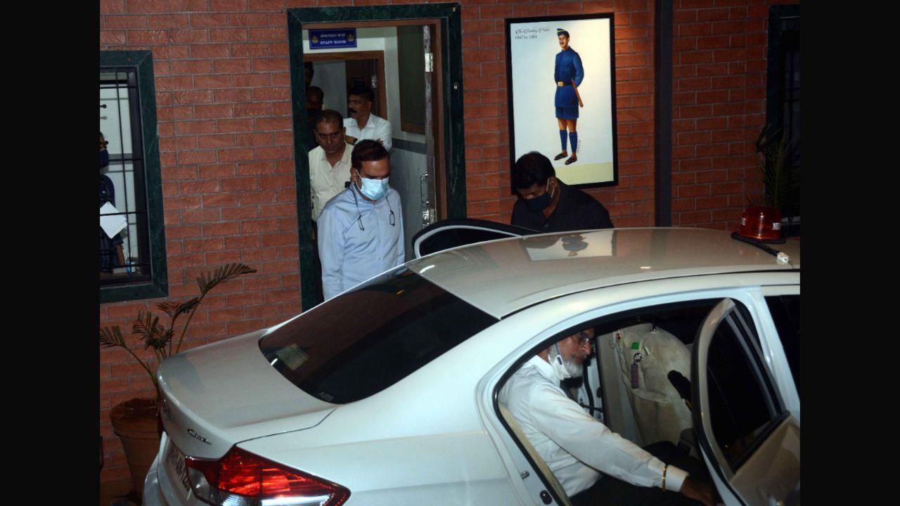 Param Bir Singh leaves crime branch office after seven hours