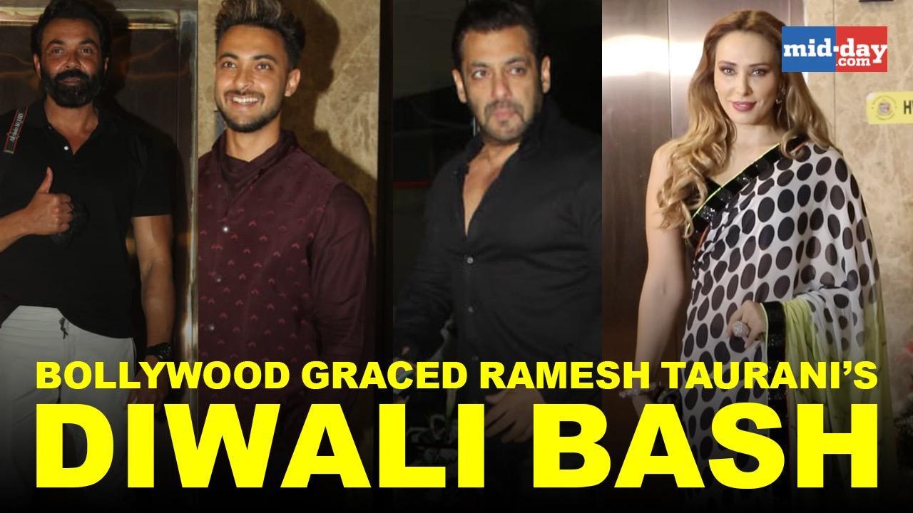 Salman, Lulia, Bobby Deol and Suniel Shetty grace Ramesh Taurani’s Diwali bash