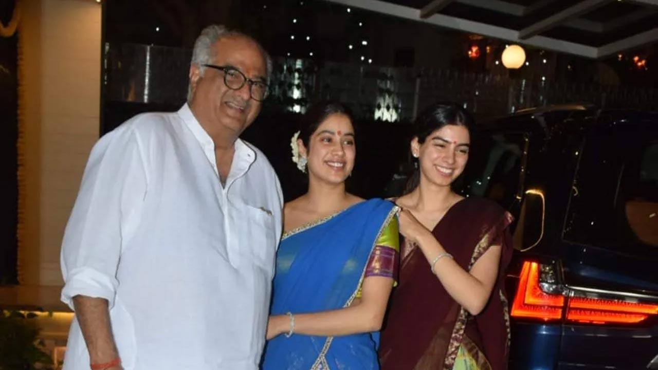 Khushi Kapoor shares adorable picture of Boney Kapoor and Sridevi on producer's birthday