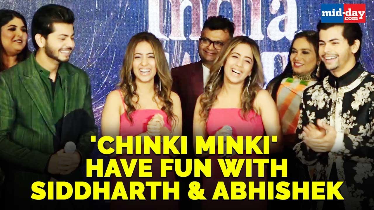 'Chinki Minki' seen having fun with Siddharth and Abhishek Nigam