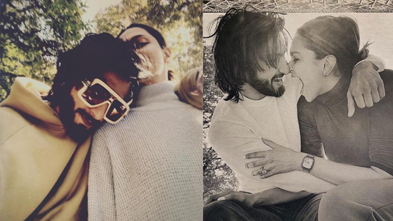 Ranveer Singh and Deepika Padukone share adorable pictures from their vacation