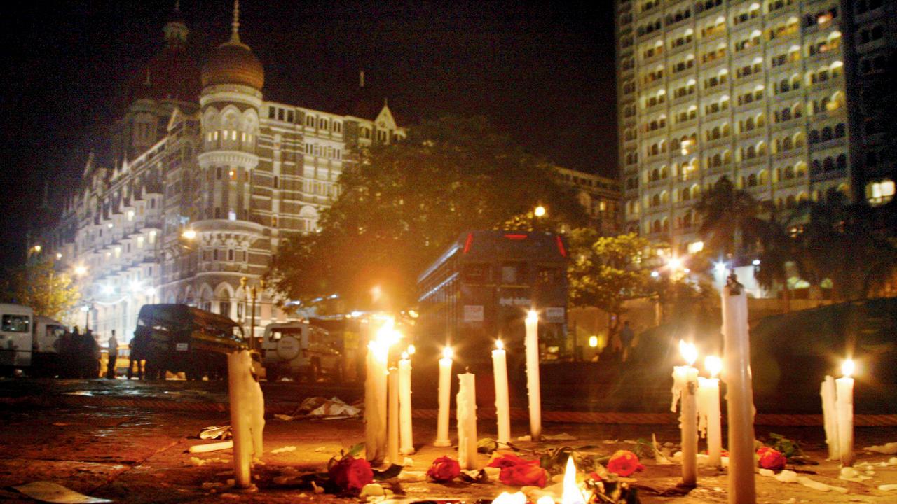 A past memorial held at the Gateway of India. Pic/Getty Images