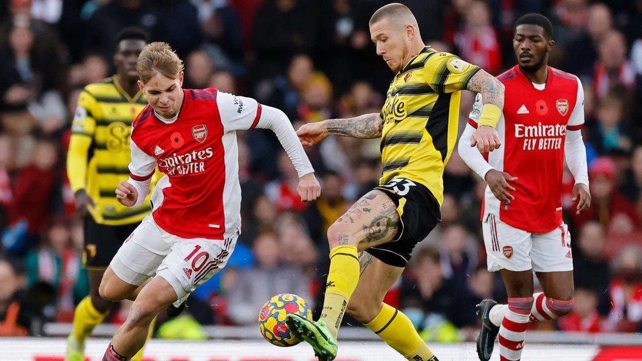 Arsenal defeat Watford to move up to fifth in English Premier League