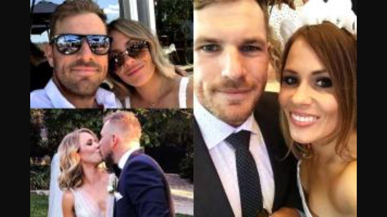 Aaron Finch and wife Amy. Pictures Courtesy/ Aaron Finch Instagram