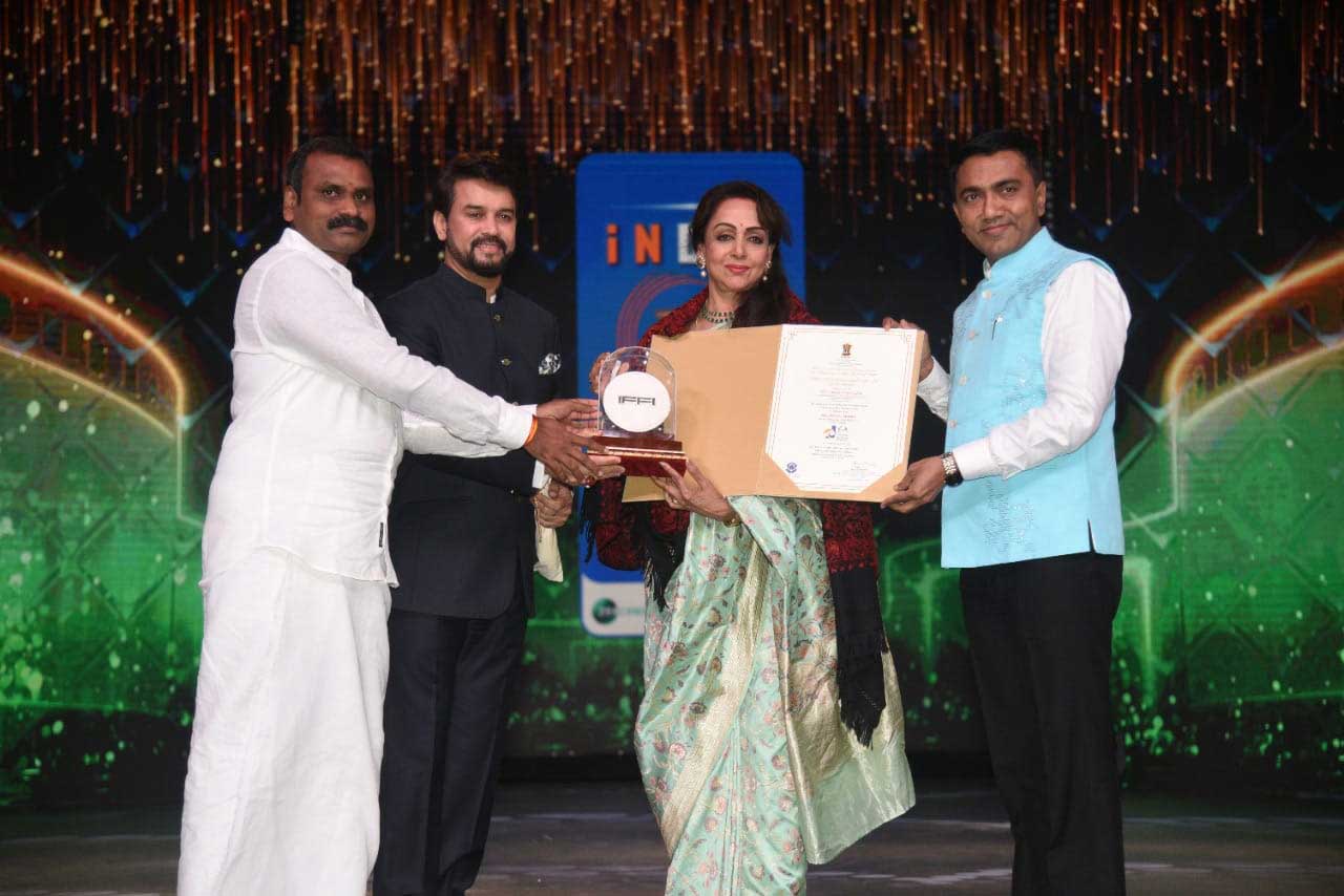 The ceremony saw veteran actor-politician Hema Malini getting the Indian Personality of the Year award. She was felicitated by Thakur, Sawant and Minister of State Information and Broadcasting Dr L Murugan.