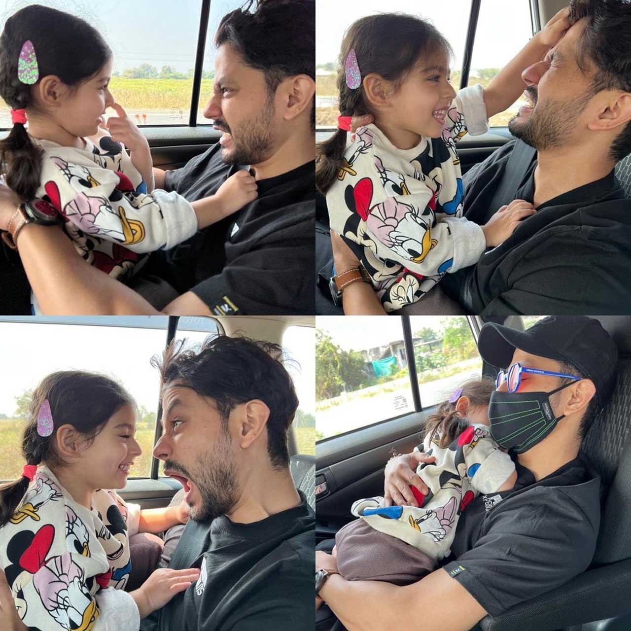 Soha Ali Khan took to her Instagram handle and shared super cute pictures of her husband and actor Kunal Kemmu along with their daughter Inaaya. 