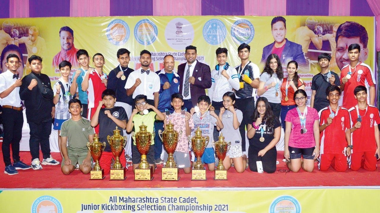 City kickboxers collect 26 medals at state meet in Ahmednagar