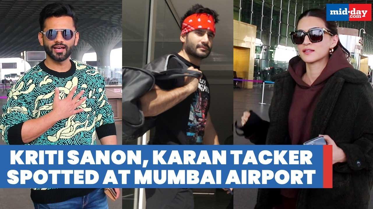 Kriti Sanon, Karan Tacker, Rahul Vaidya and other celebrities spotted at Airport