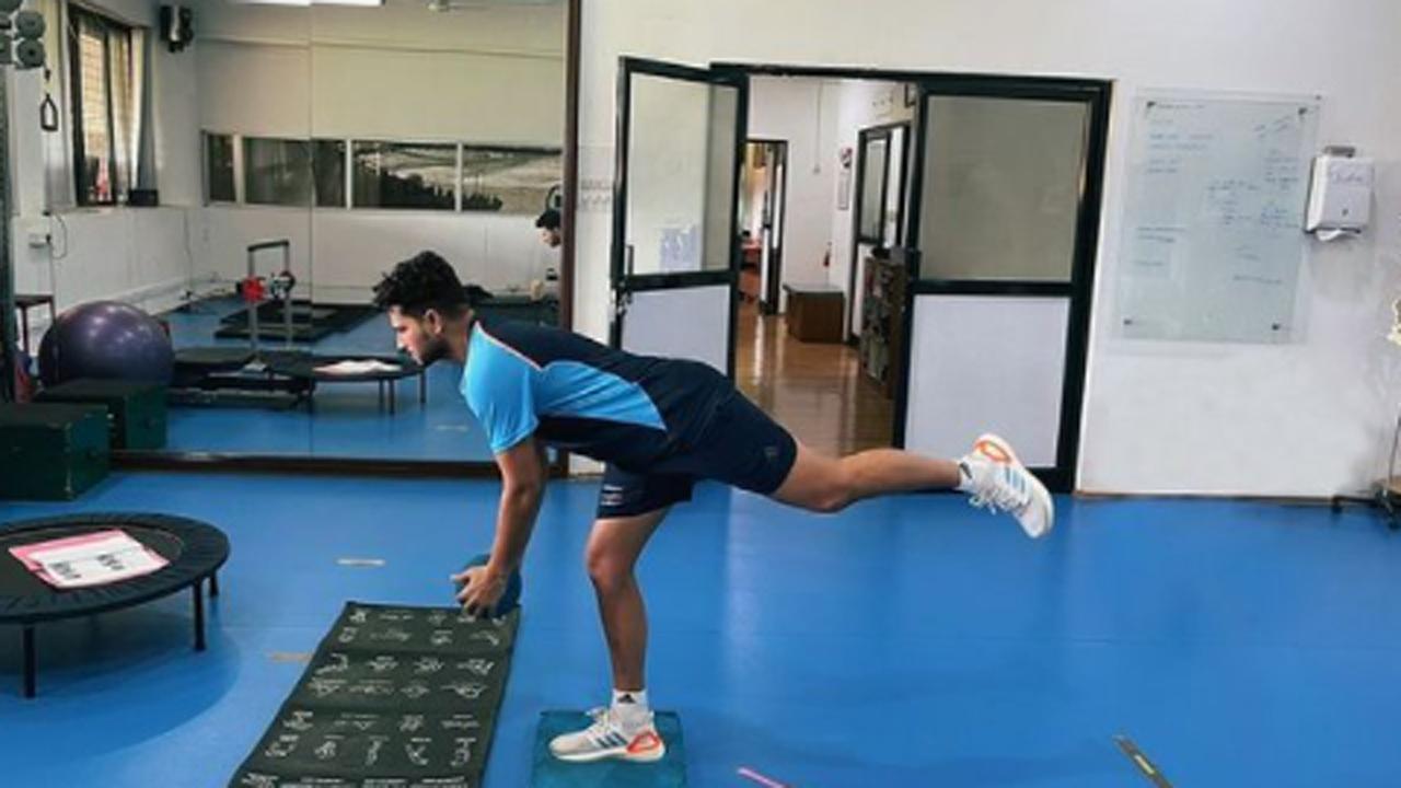 See photos: Kuldeep Yadav begins fitness drills after knee surgery