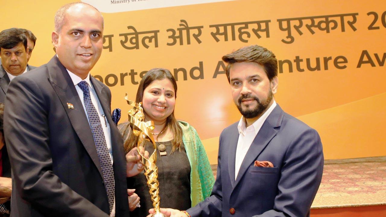 IISM receives Rashtriya Khel Protsahan Puraskar