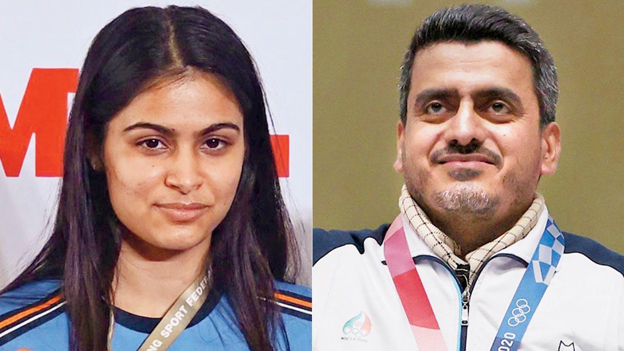 Bhaker-Foroughi win air pistol mixed team gold