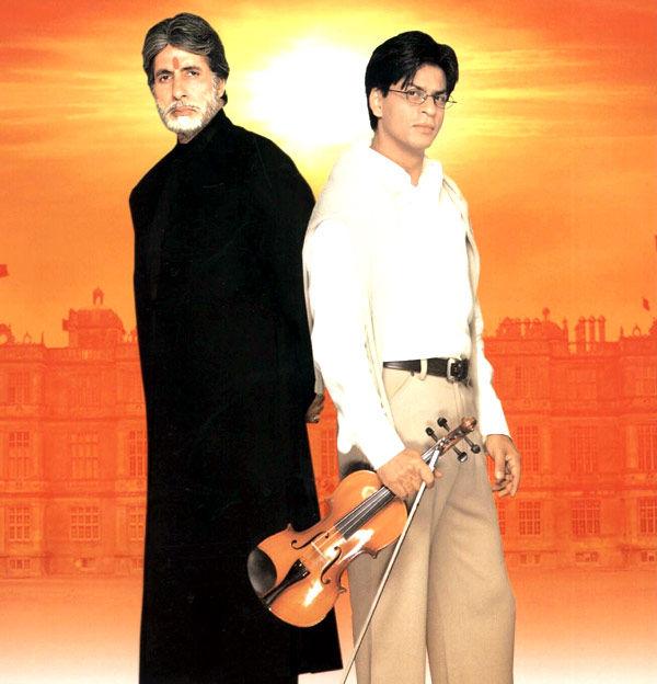 Unconditional lover: In Mohabbatein, Shah Rukh's character, Raj Aryan Malhotra, is without his love (played by Aishwarya Rai Bachchan), for the most part in the film, since the latter commits suicide. However, Raj picks himself up and spreads affection all around, all the while feeling his lover's presence around him.