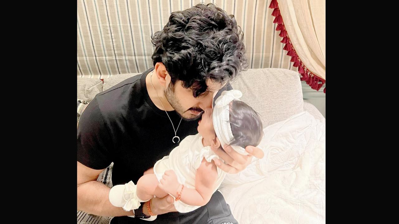 Mohit Marwah with daughter