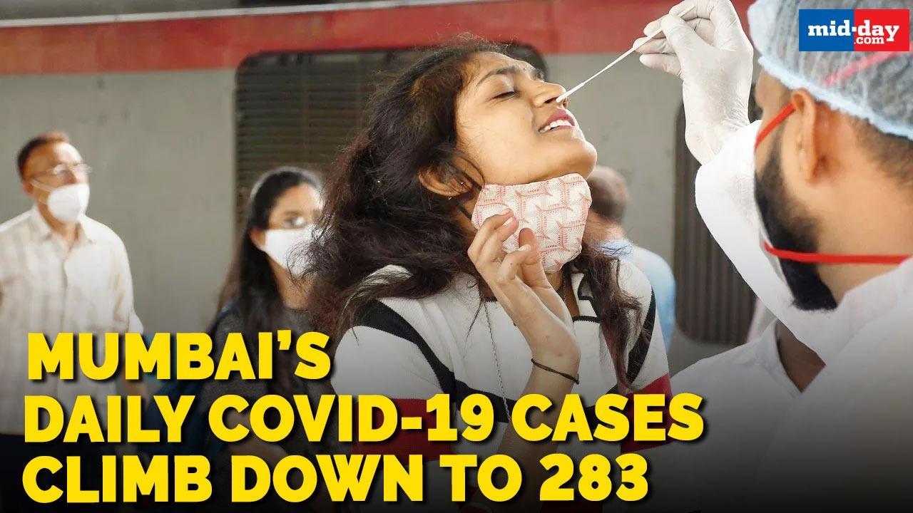 Mumbai’s daily Covid-19 cases climb down to 283