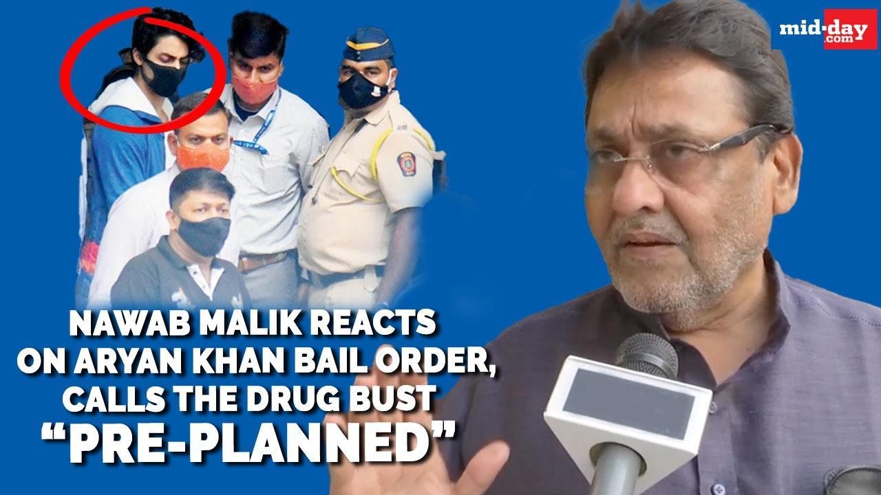 Nawab Malik reacts on Aryan Khan bail order, calls the drug bust 'pre-planned'