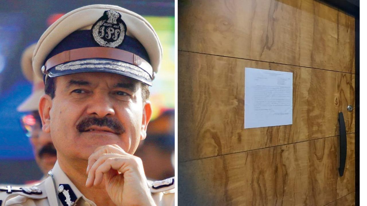 Mumbai: Court order declaring Param Bir Singh as 'absconding' pasted outside his flat in Juhu