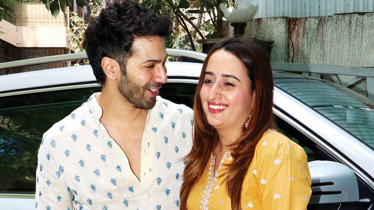 Varun Dhawan with wife