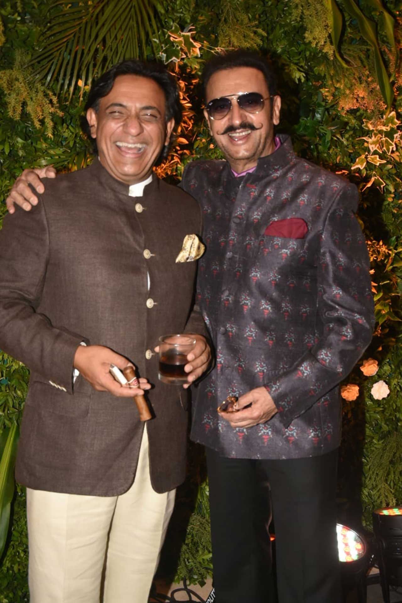 Ram Madhvani and Gulshan Grover smiled together for the cameras.