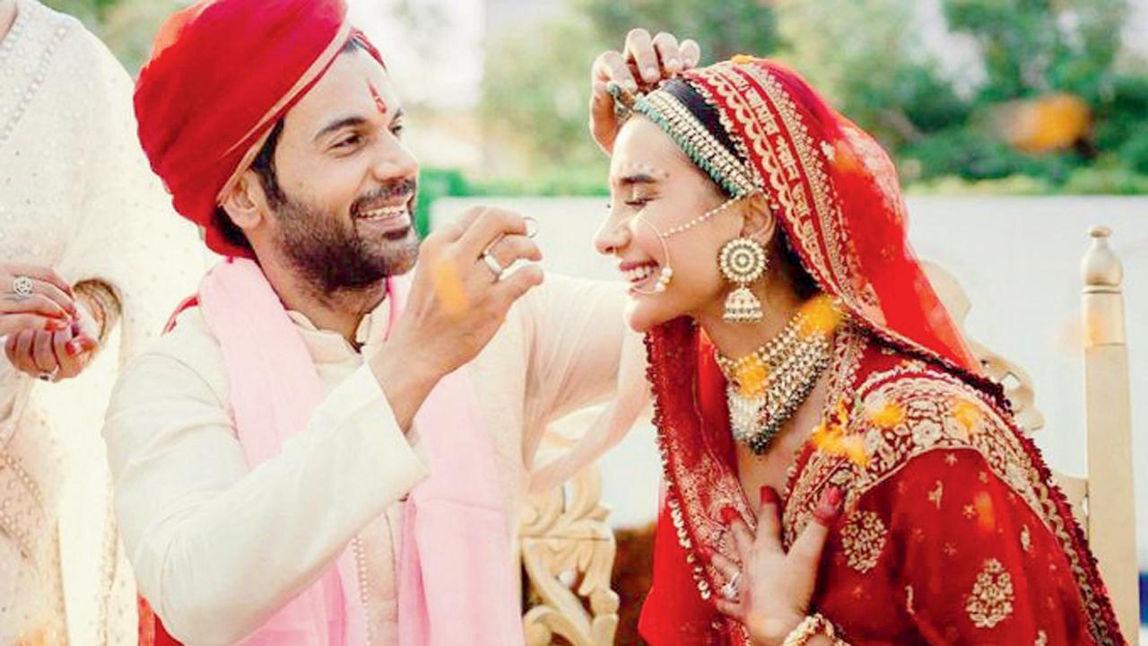  Rajkummar Rao with Patralekhaa 