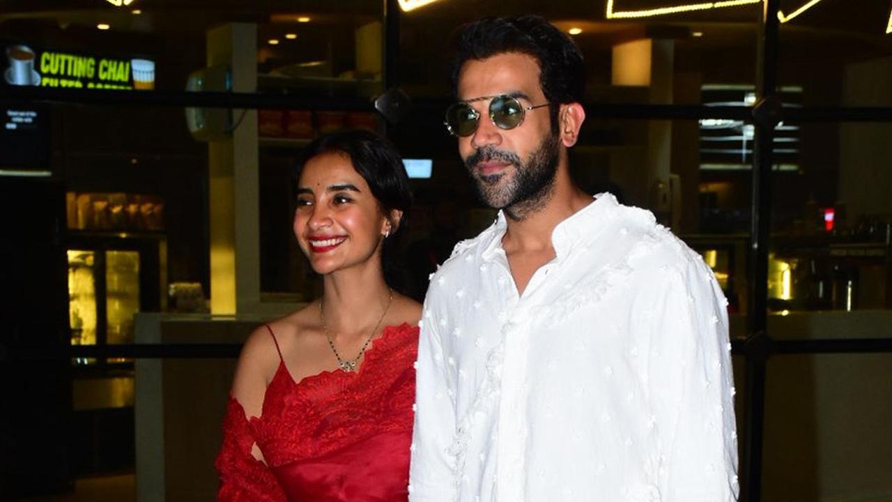 Rajkummar Rao and Patralekhaa tied the knot in an intimate ceremony in Chandigarh on November 15 and were now spotted together at the Mumbai airport. See the full gallery here