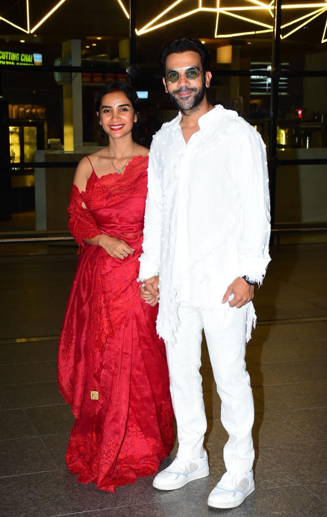 Congratulatory messages have been pouring in for celebrity couple Rajkummar Rao and Patralekhaa ever since they shared their wedding pictures on social media on Monday. Taking to her Instagram handle on Tuesday, filmmaker Farah Khan shared a picture in which she can be seen posing with the bride and the groom from the wedding day.