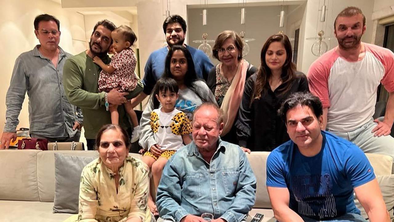 As superstar Salman Khan's father and actor-screenwriter Salim Khan turned 86 years old on Wednesday, the 'Dabangg' star shared a beautiful family picture to mark his father's special day. Salman took to his Instagram handle on Wednesday night and posted a lovely family picture which included Helen, Sohail Khan, Arpita Khan Sharma, Atul Agnihotri and Alvira Khan Agnihotri. Read the full story here