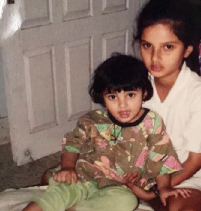 Sania Mirza and her sister Anam in a throwback photo
